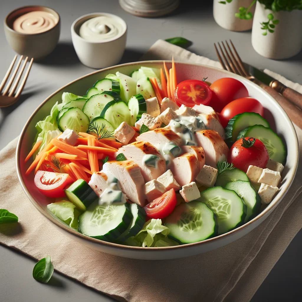 Creamy Chicken Quark Salad