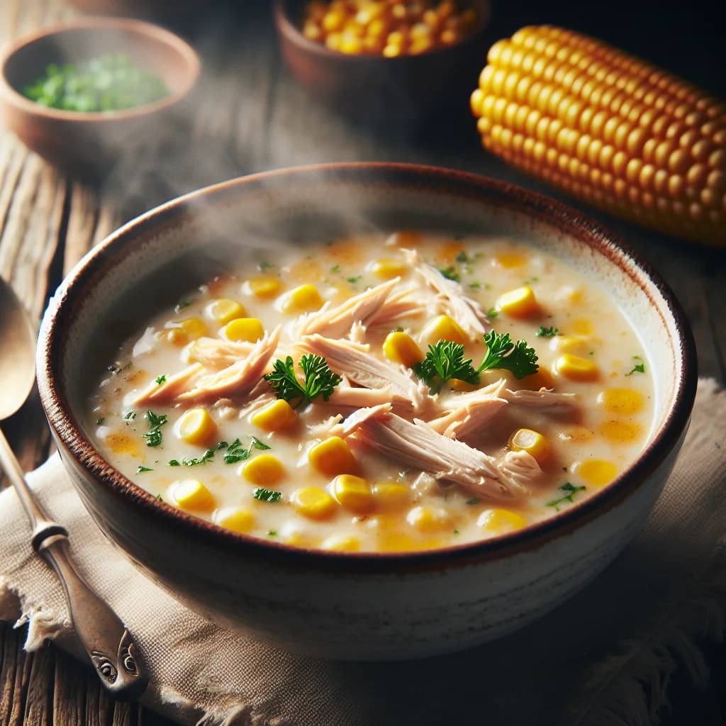 Creamy Chicken and Corn Soup