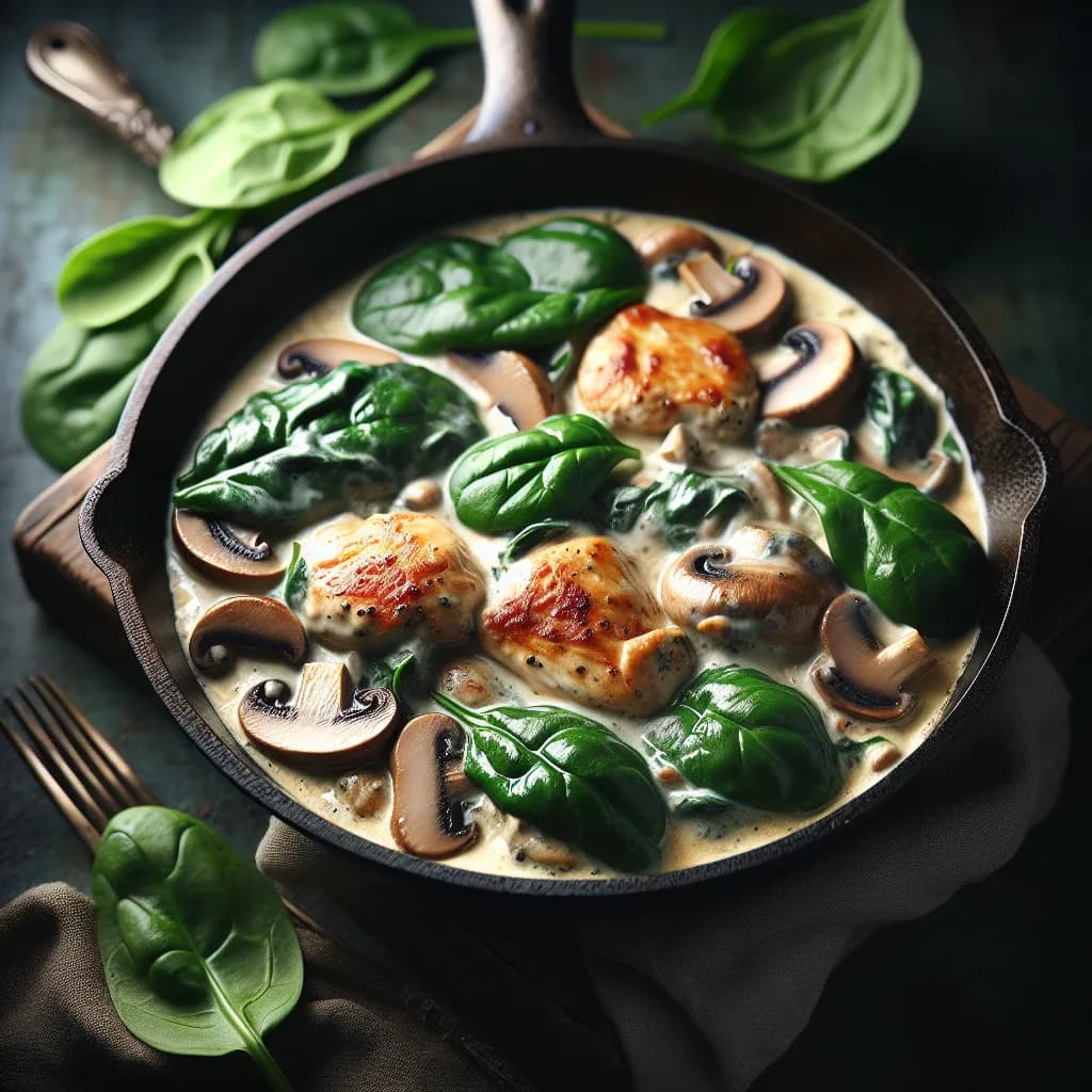 Creamy Chicken and Mushroom Skillet