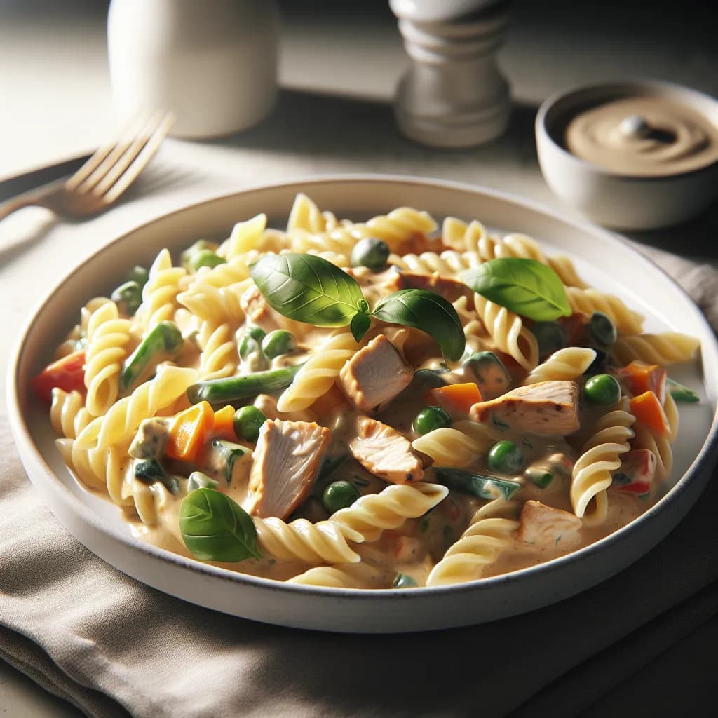 Creamy Chicken and Vegetable Pasta
