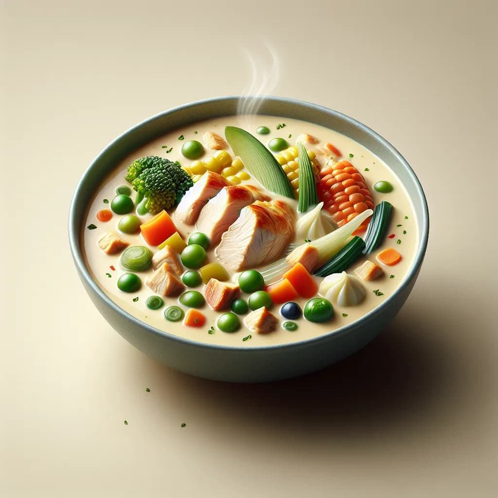 Creamy Chicken and Vegetable Soup