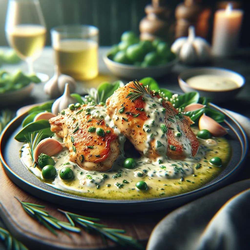Creamy Garlic Chicken Thighs