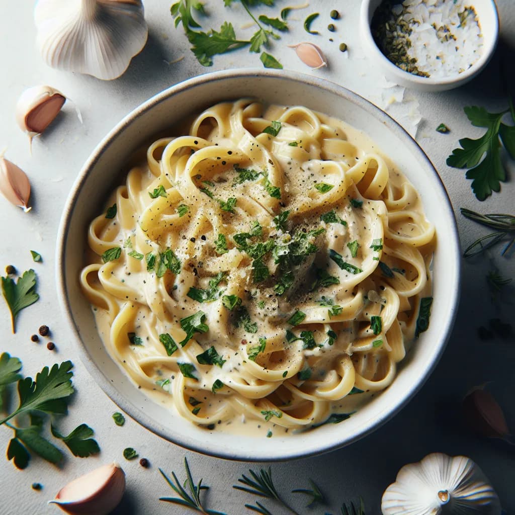 Creamy Garlic Herb Pasta