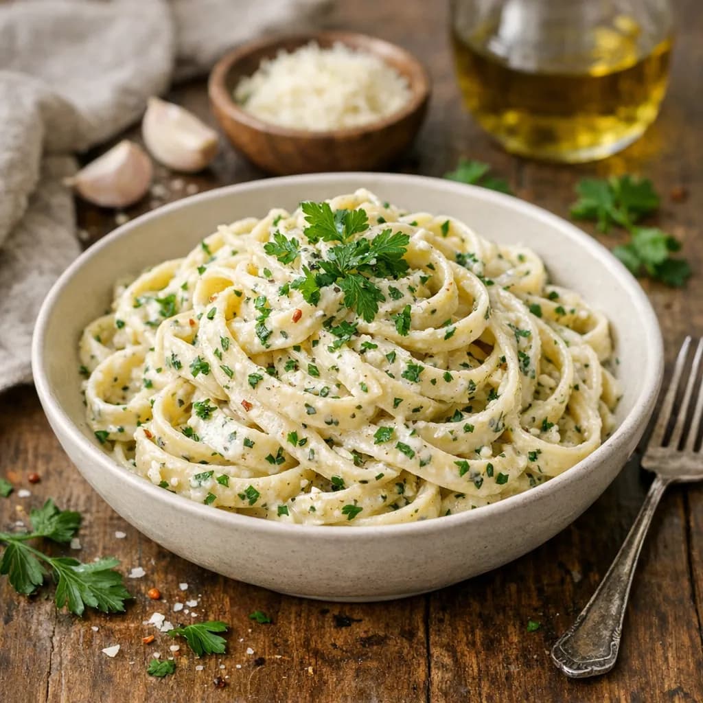 Creamy Garlic Herb Pasta