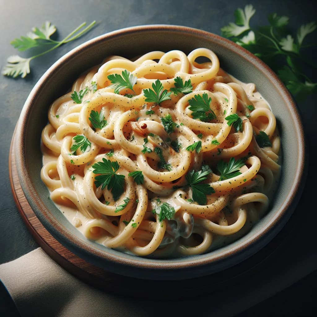 Creamy Garlic and Onion Pasta