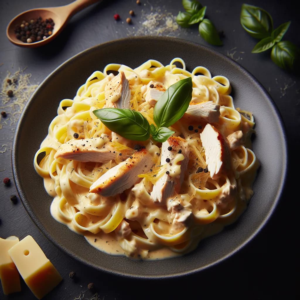 Creamy Italian Cheese Chicken Pasta