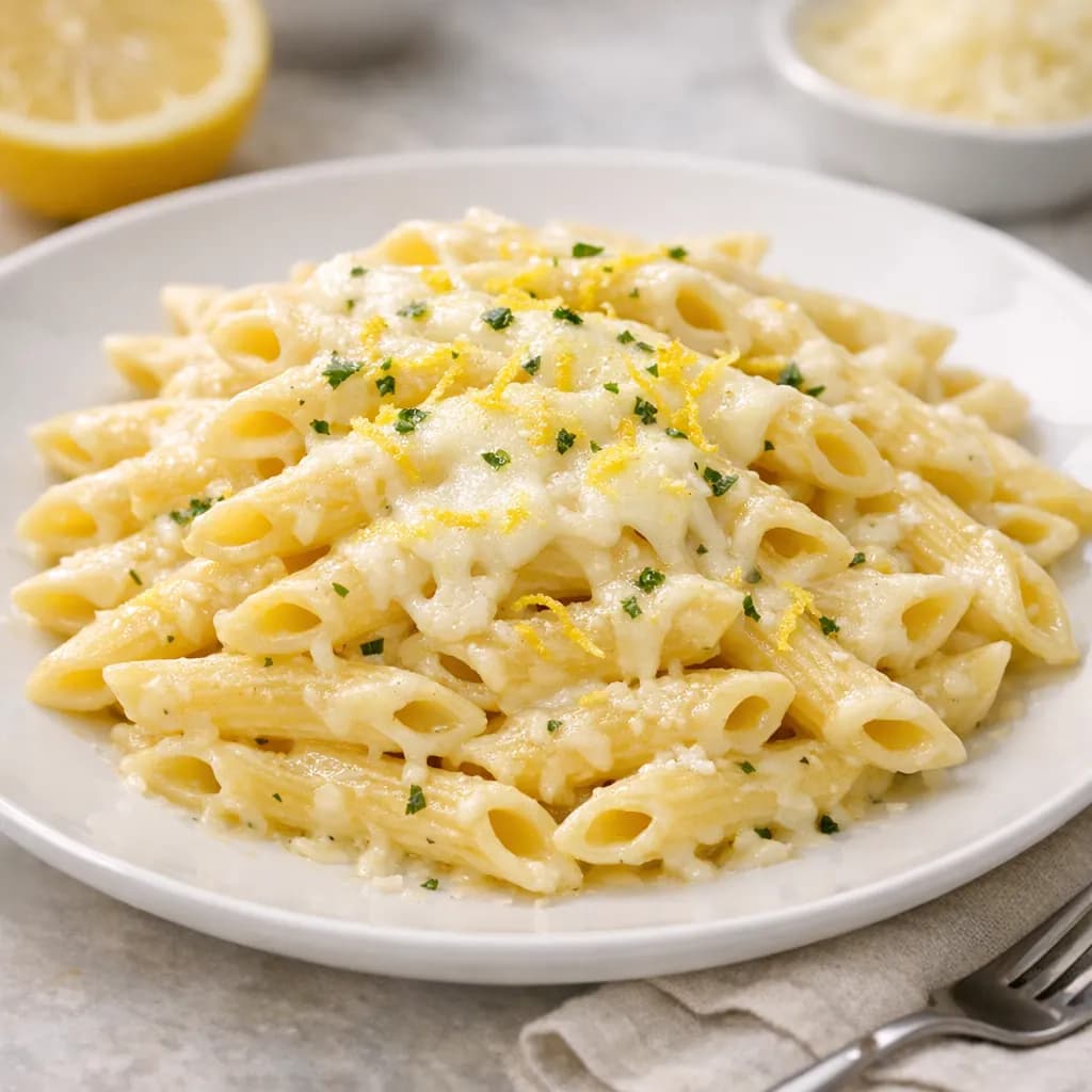 Creamy Lemon Cheese Penne
