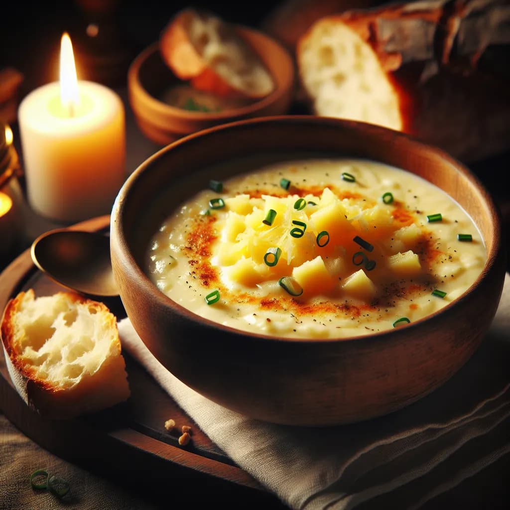 Creamy Potato and Cheese Soup