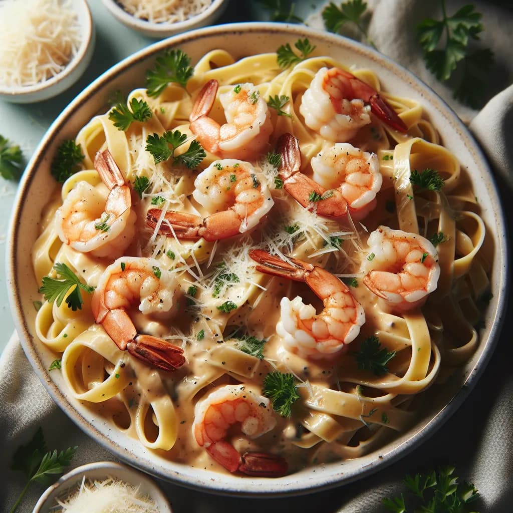 Creamy Shrimp Alfredo