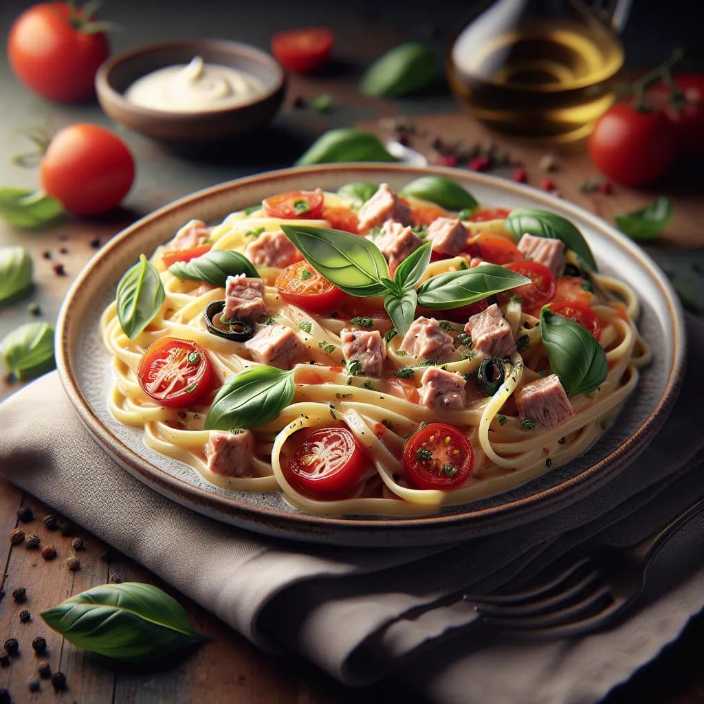 Creamy Tomato and Tuna Pasta