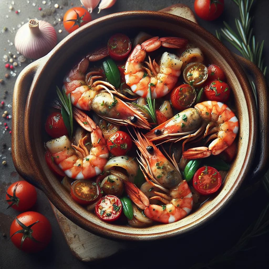 Crevettes à la provençale