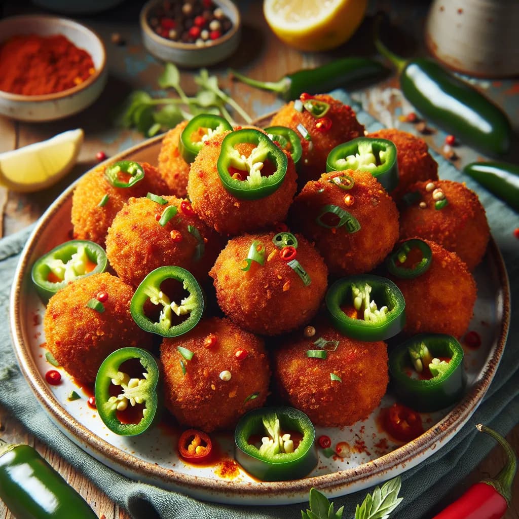 Crocchette di Pollo Piccanti con Jalapeno