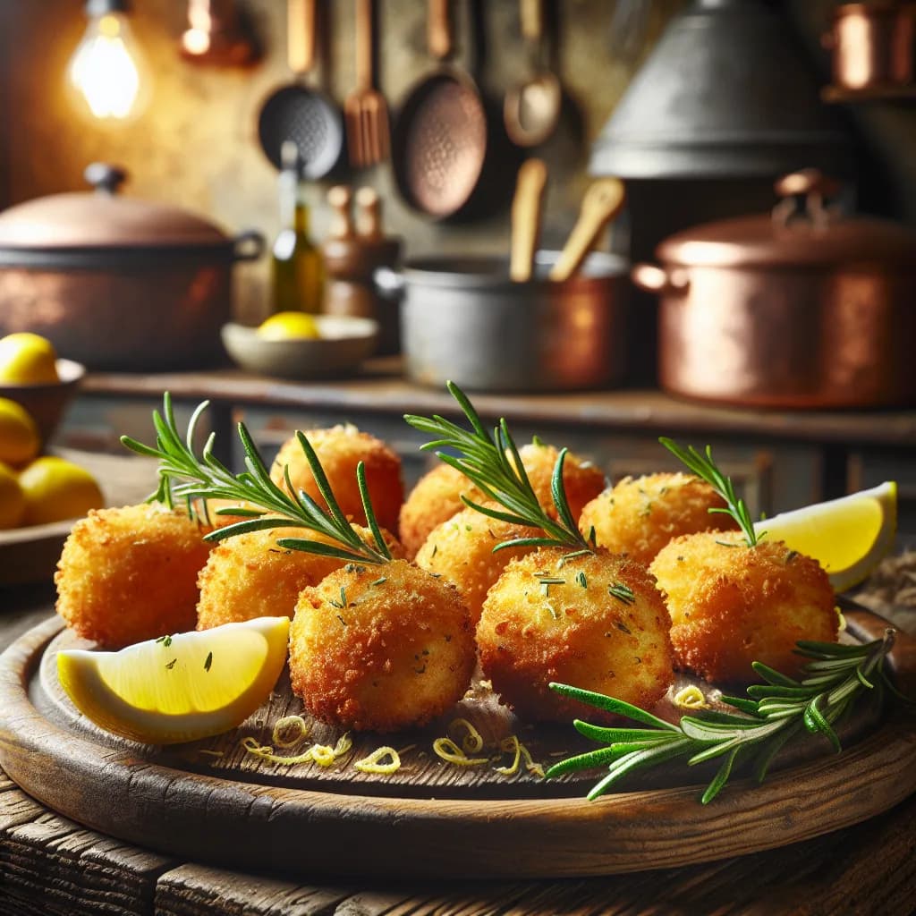 Crocchette di Pollo al Limone e Rosmarino