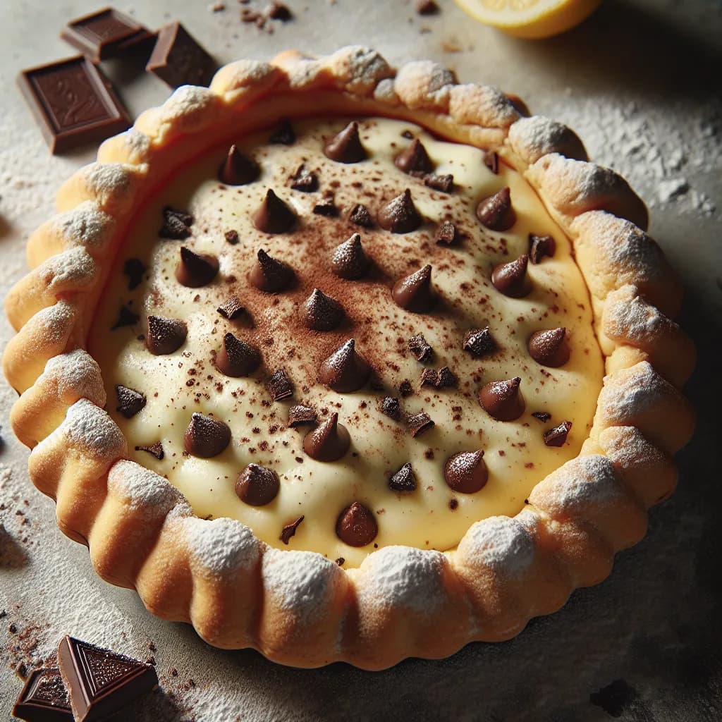 Crostata di ricotta e cioccolato