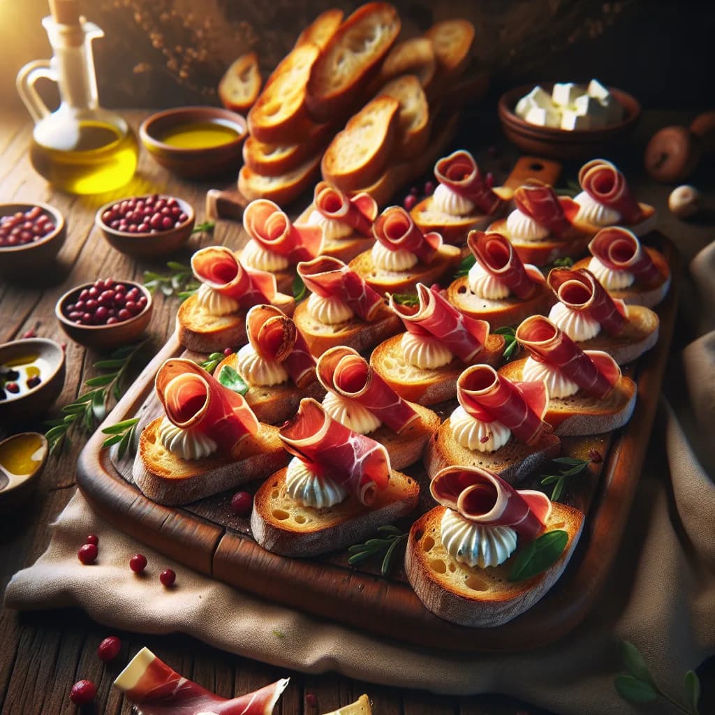 Crostini con Bresaola e Philadelphia