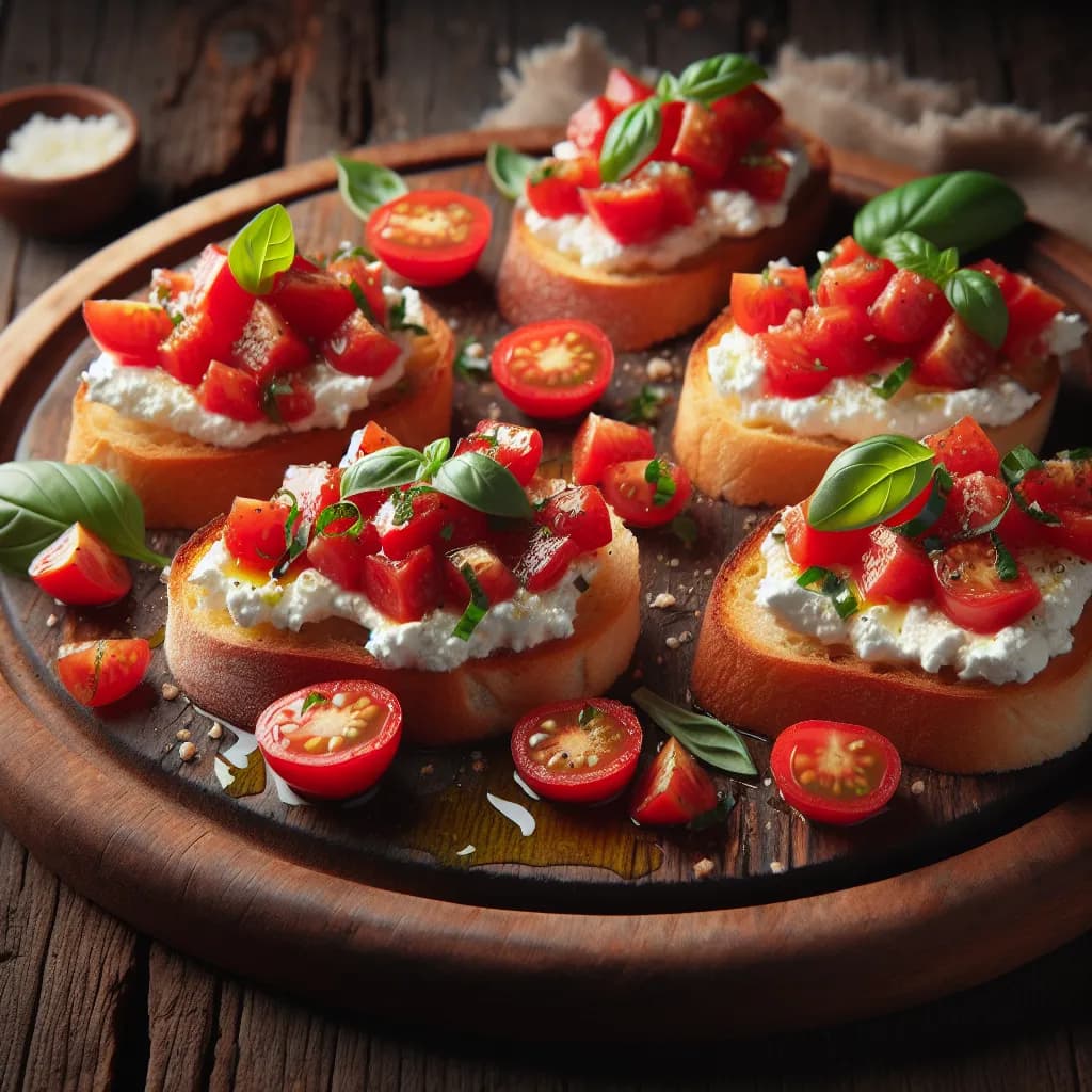 Crostini di Ricotta e Pomodori