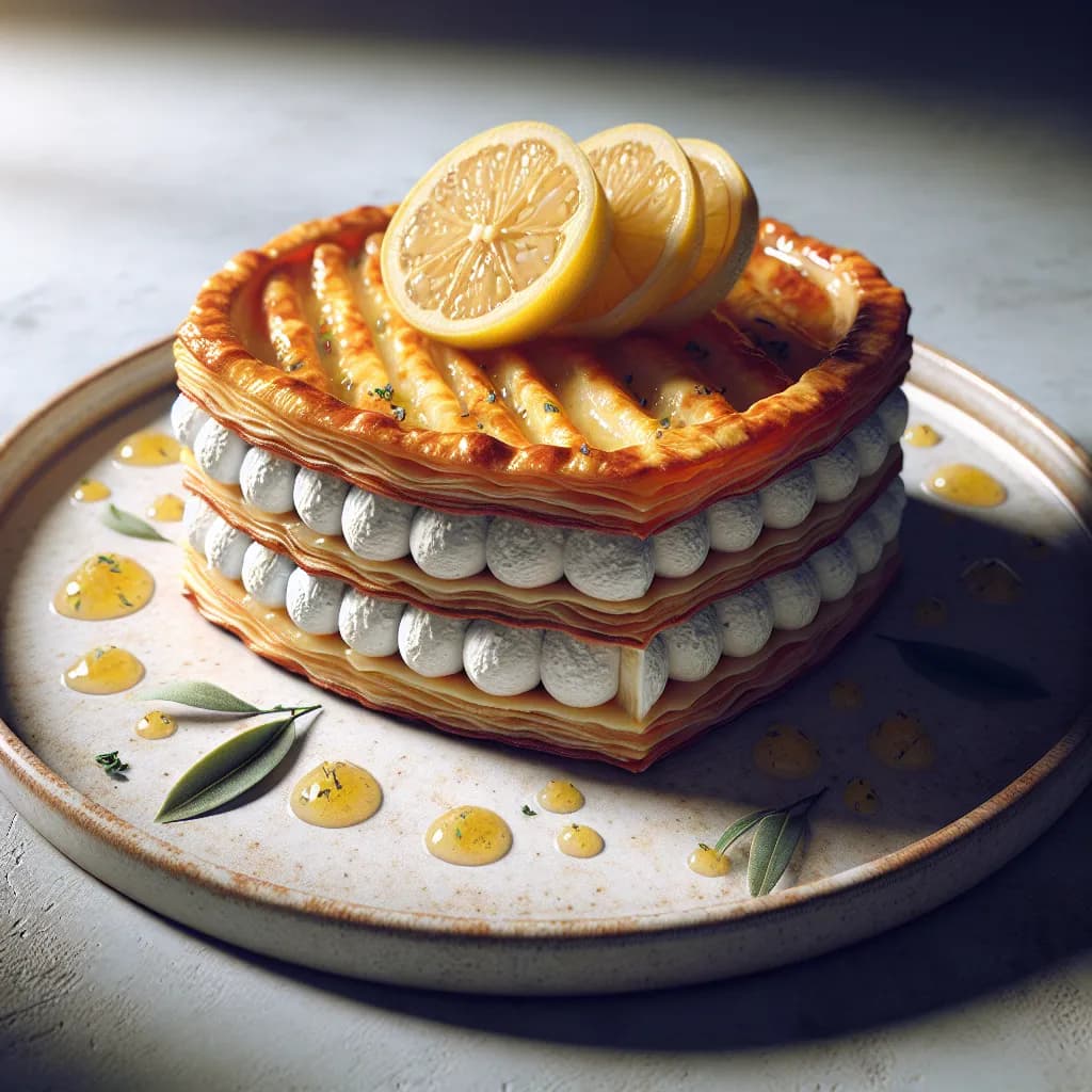 Croustillant au Chèvre et Citron