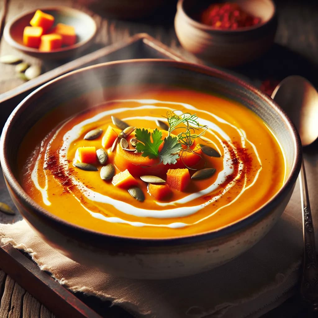 Curried Pumpkin and Carrot Soup