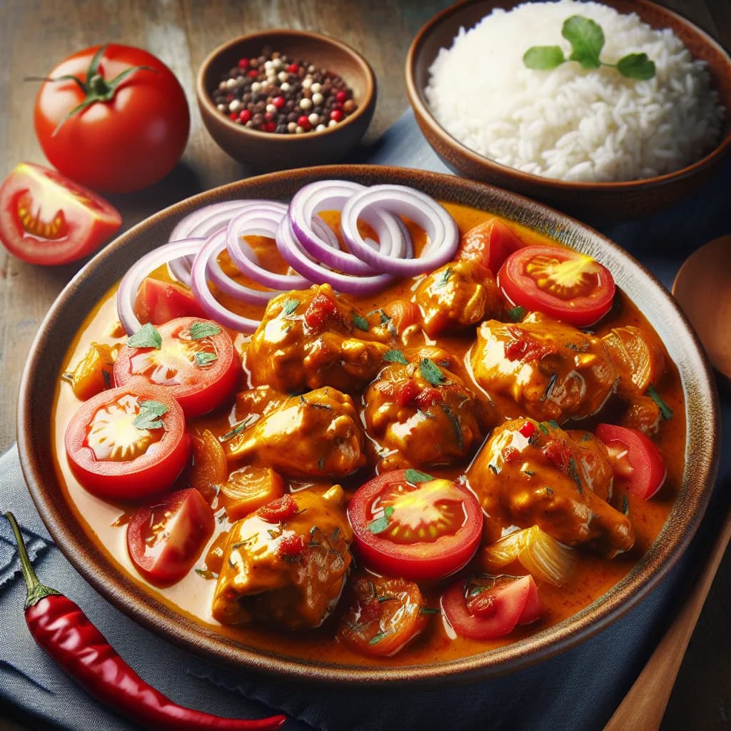 Curry Chicken with Tomato and Onion