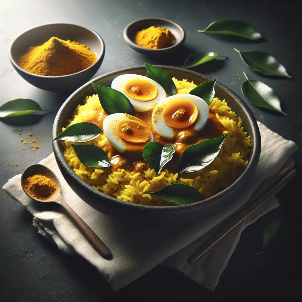 Curry Leaf Egg Rice