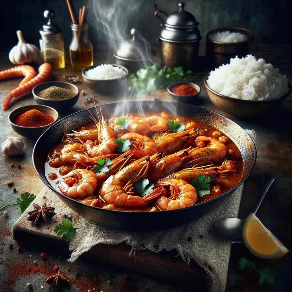 Curry de Crevettes Rapide