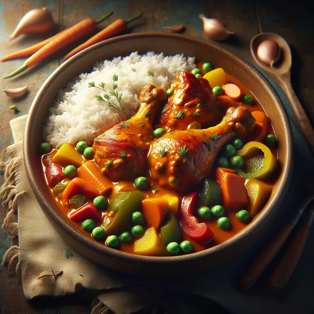 Curry de Pilon de Poulet aux Légumes