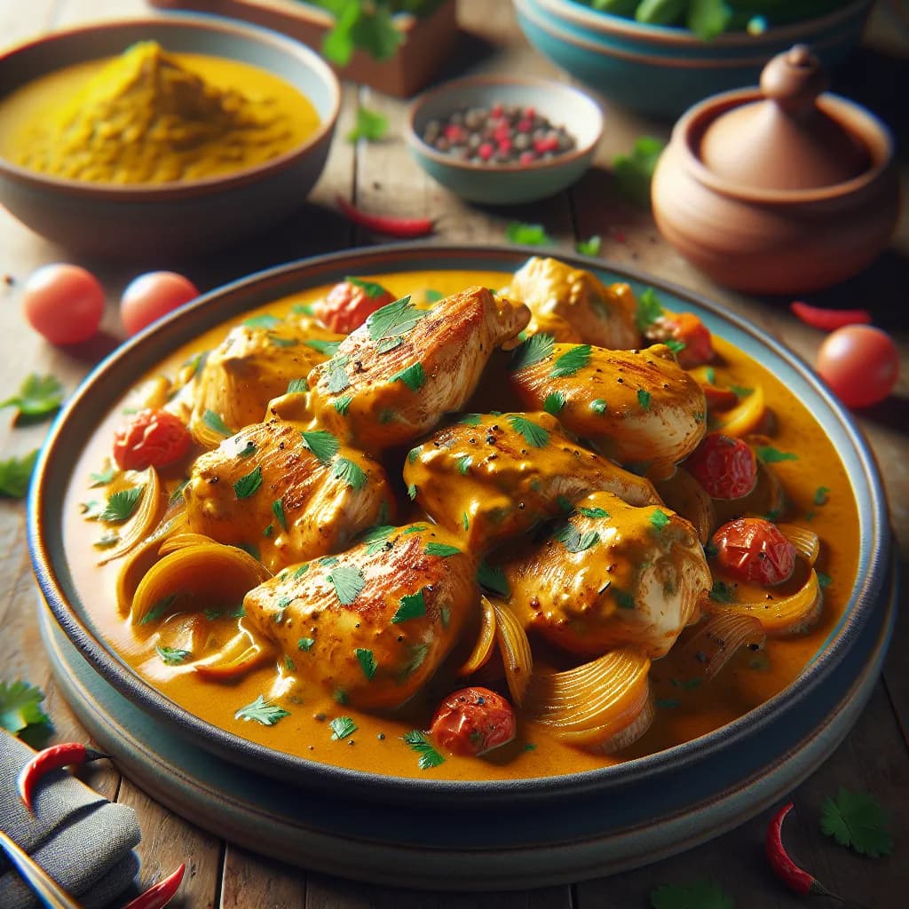 Curry de Poulet Fermier