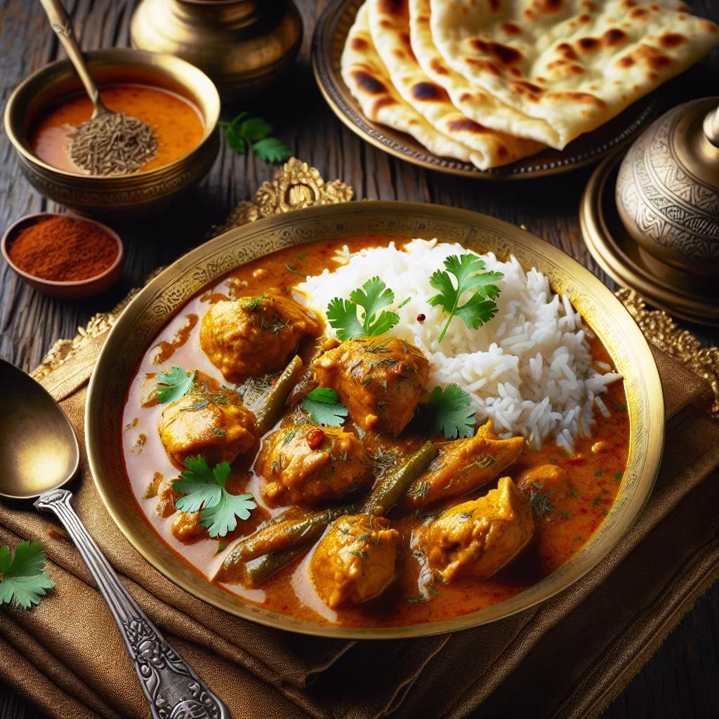 Curry de poulet à l'indienne