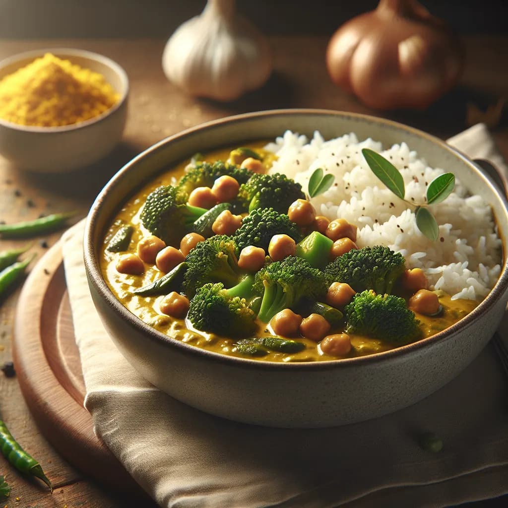 Curry di Broccoli e Ceci