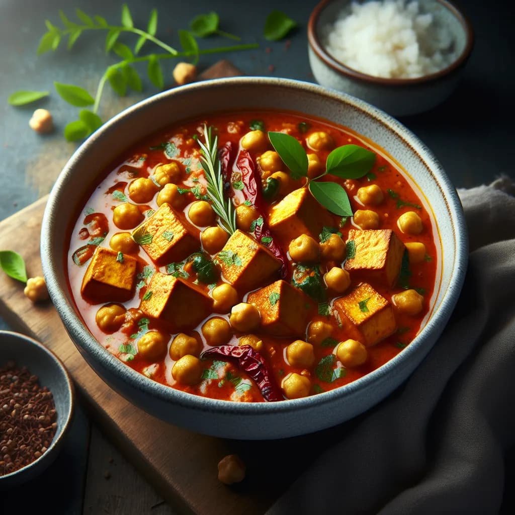 Curry di Tofu e Ceci