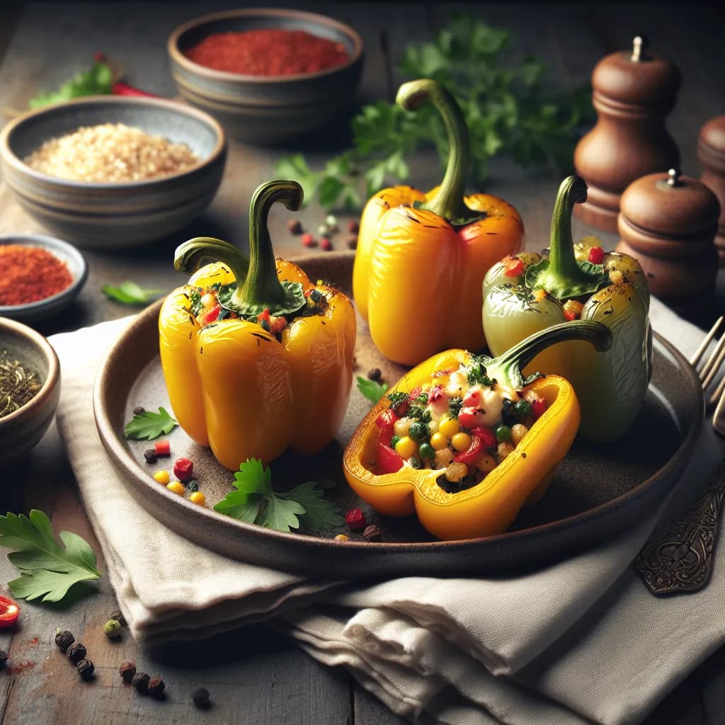 Dairy-Free Mediterranean Stuffed Peppers