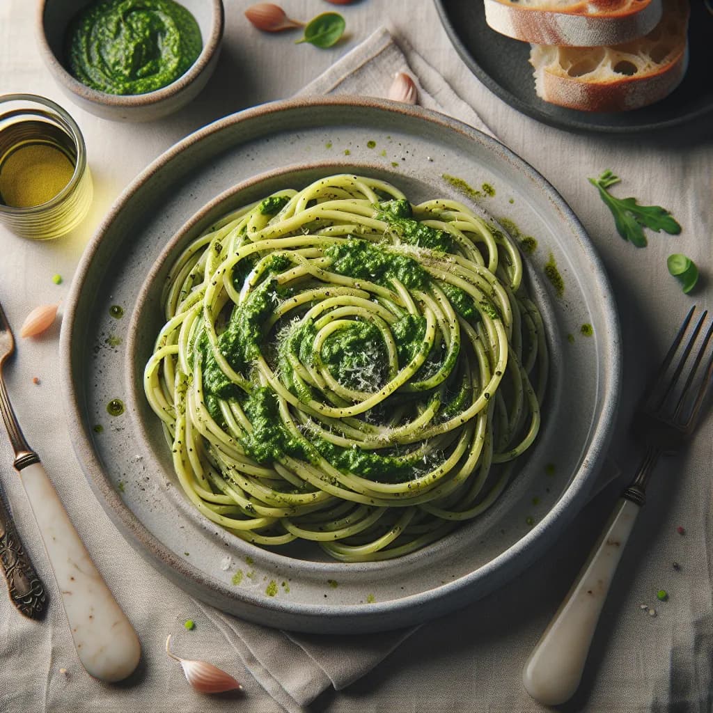 Dairy-Free Spaghetti with Pesto