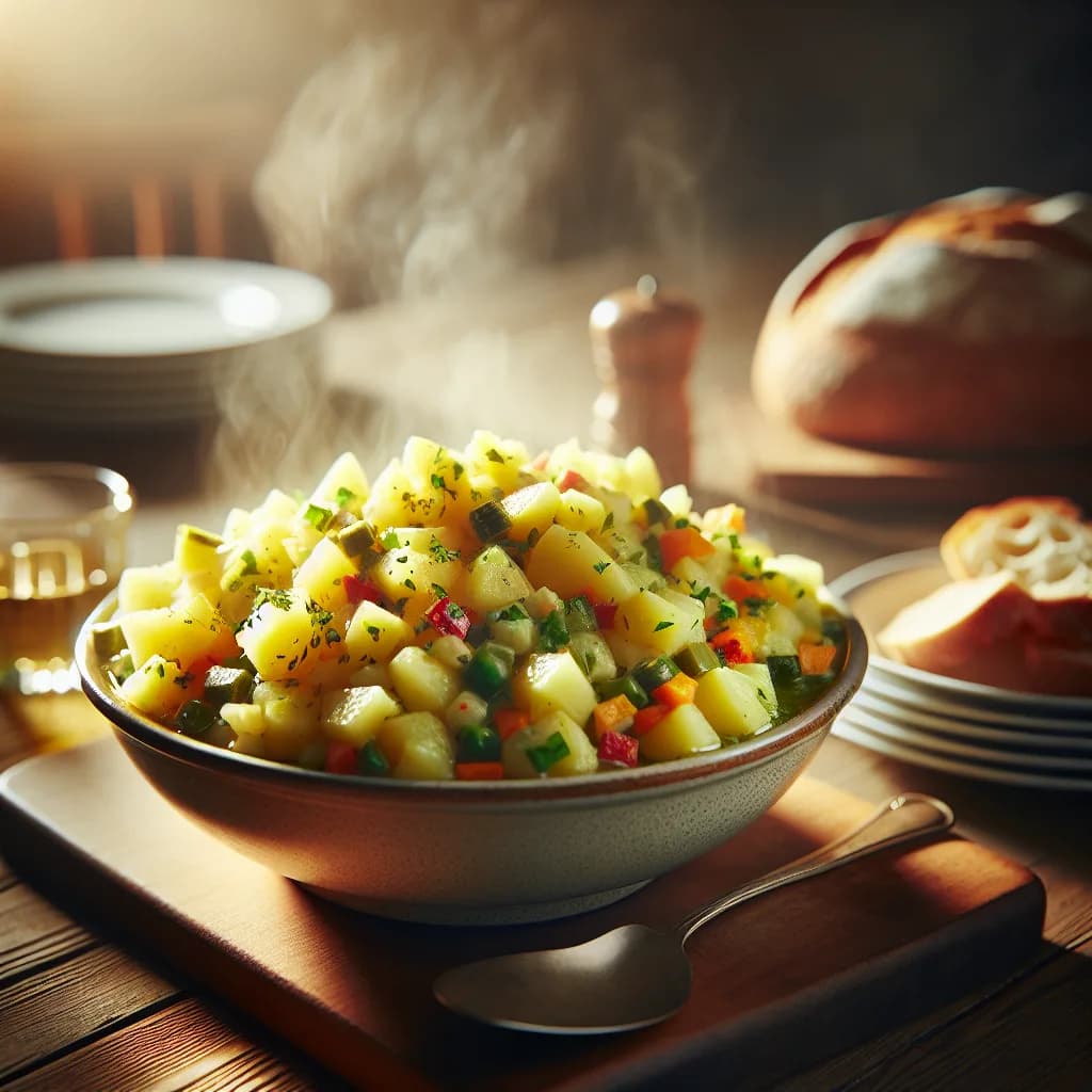 Dampfender DDR-Kartoffelsalat