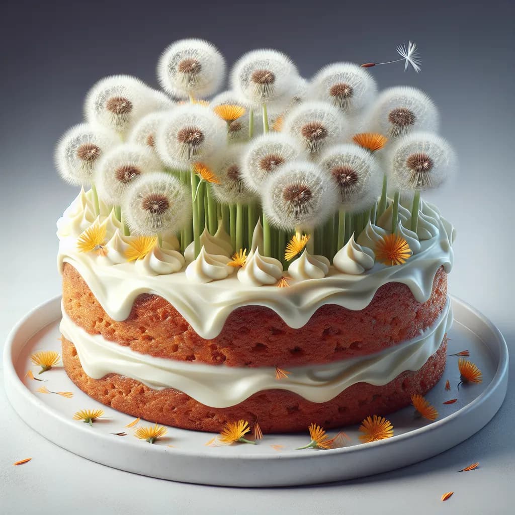 Dandelion Carrot Cake