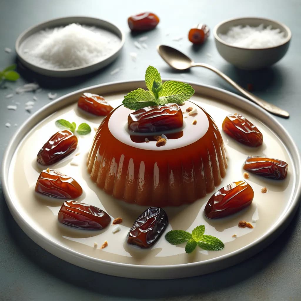 Date and Coconut Milk Pudding