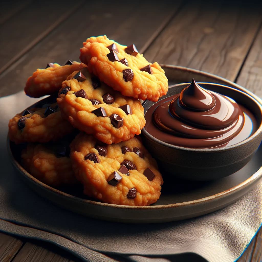 Deep Fried Chocolate Chip Cookies
