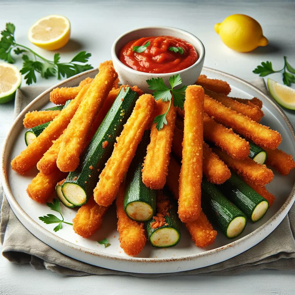 Deep Fried Zucchini Sticks
