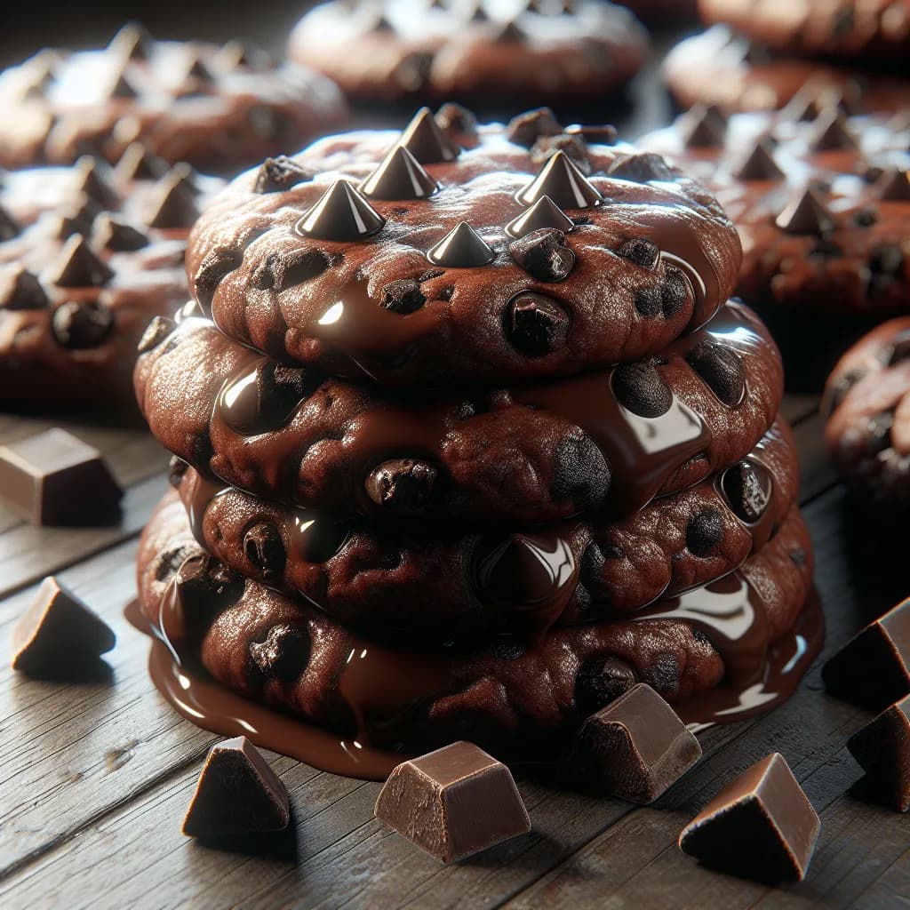 Dewy Double Chocolate Cookies