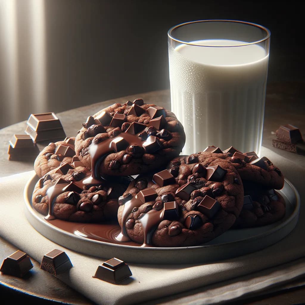 Dewy Double Chocolate Cookies