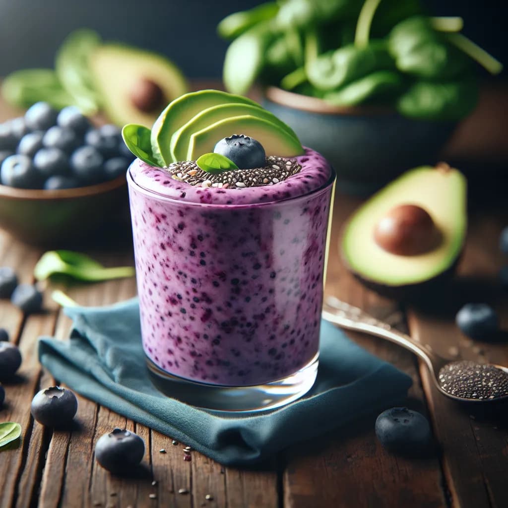 Diabetic-Friendly Blueberry Spinach Smoothie
