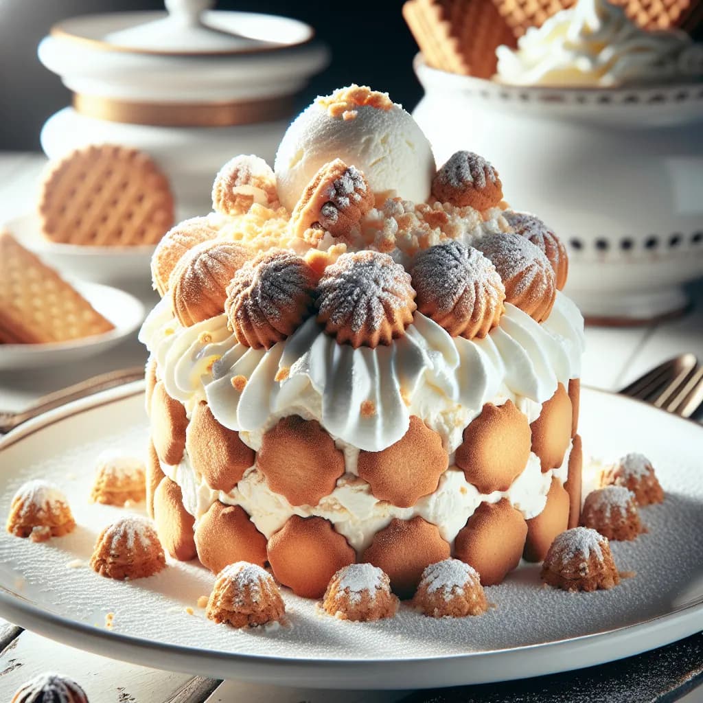 Dolce Freddo con Biscotti e Formaggio e Ricotta