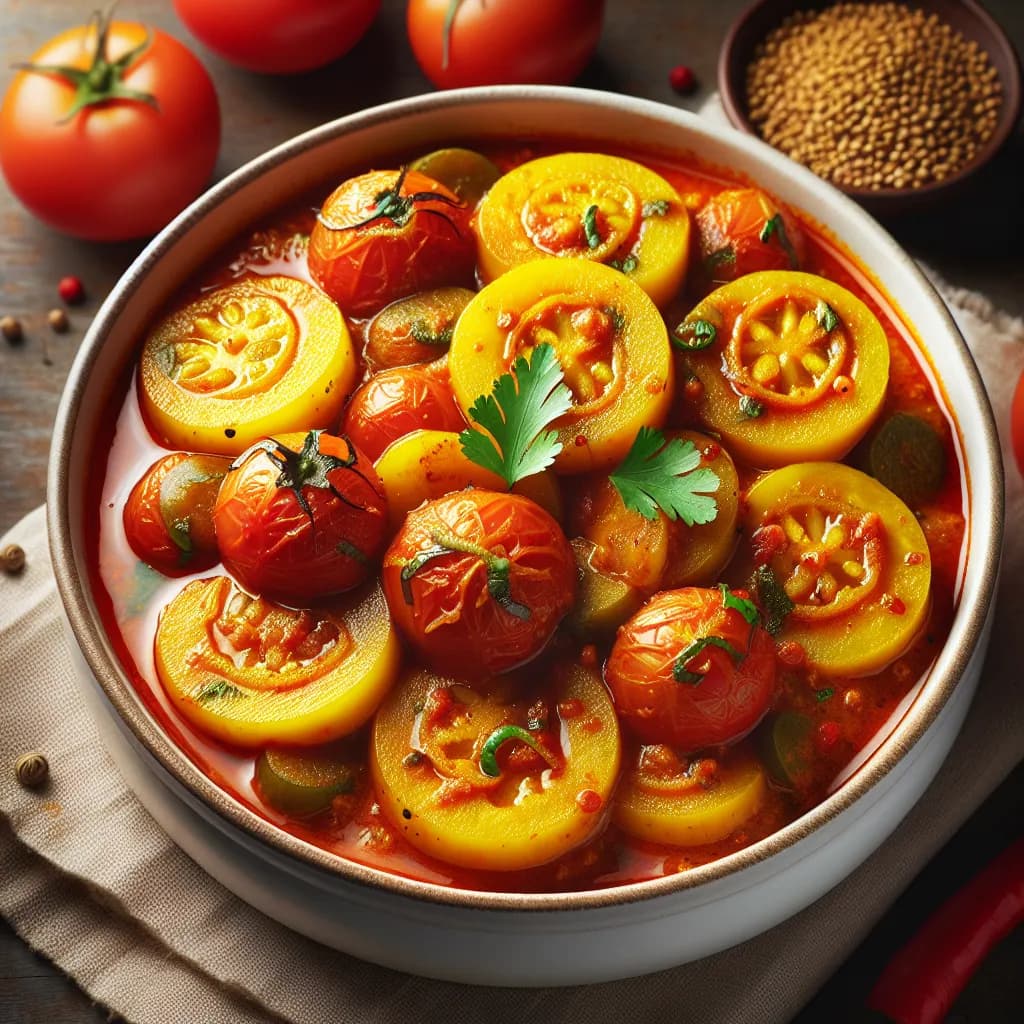 Dosakaya Tomato Curry