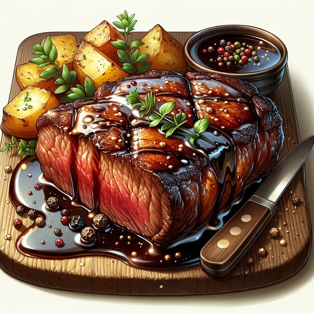 Dr Pepper Glazed Steak