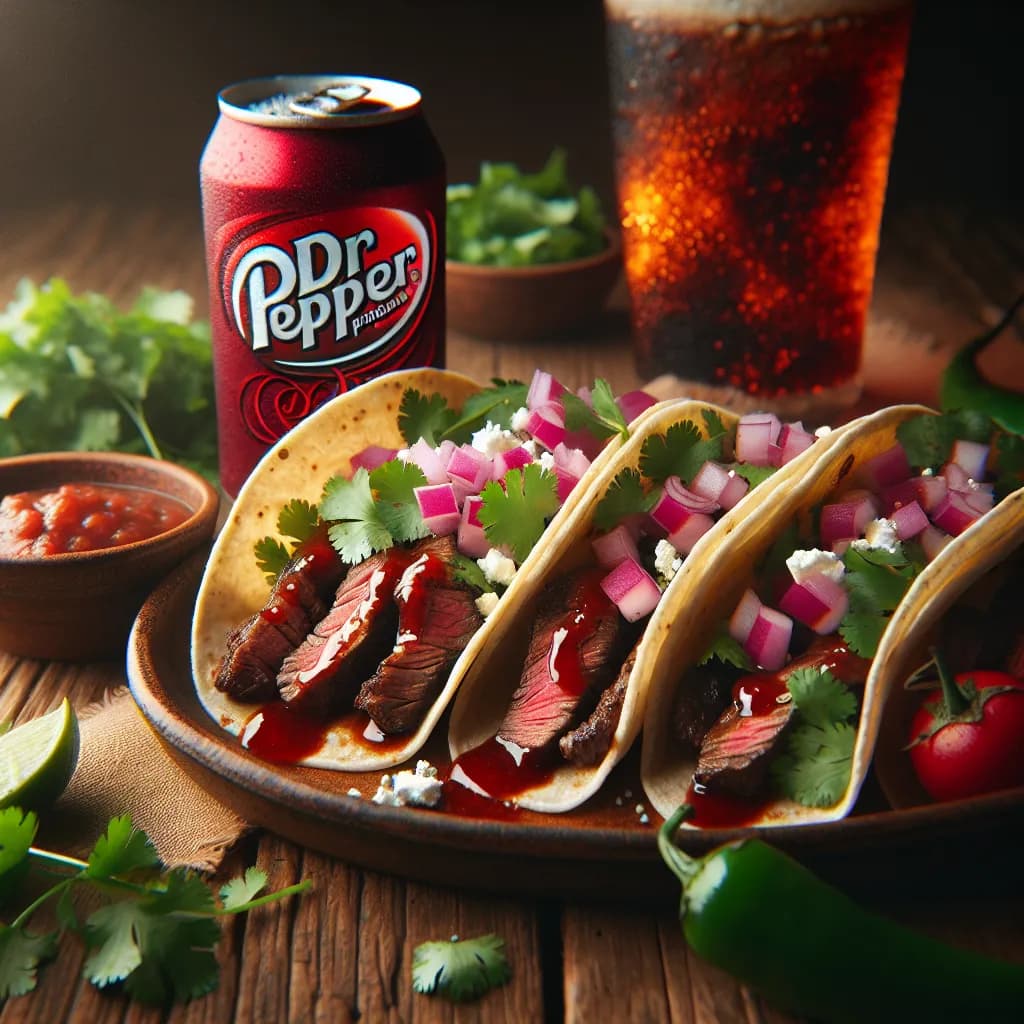 Dr Pepper Steak Tacos
