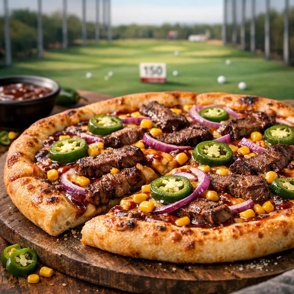 Driving Range Jalapeño BBQ Pizza