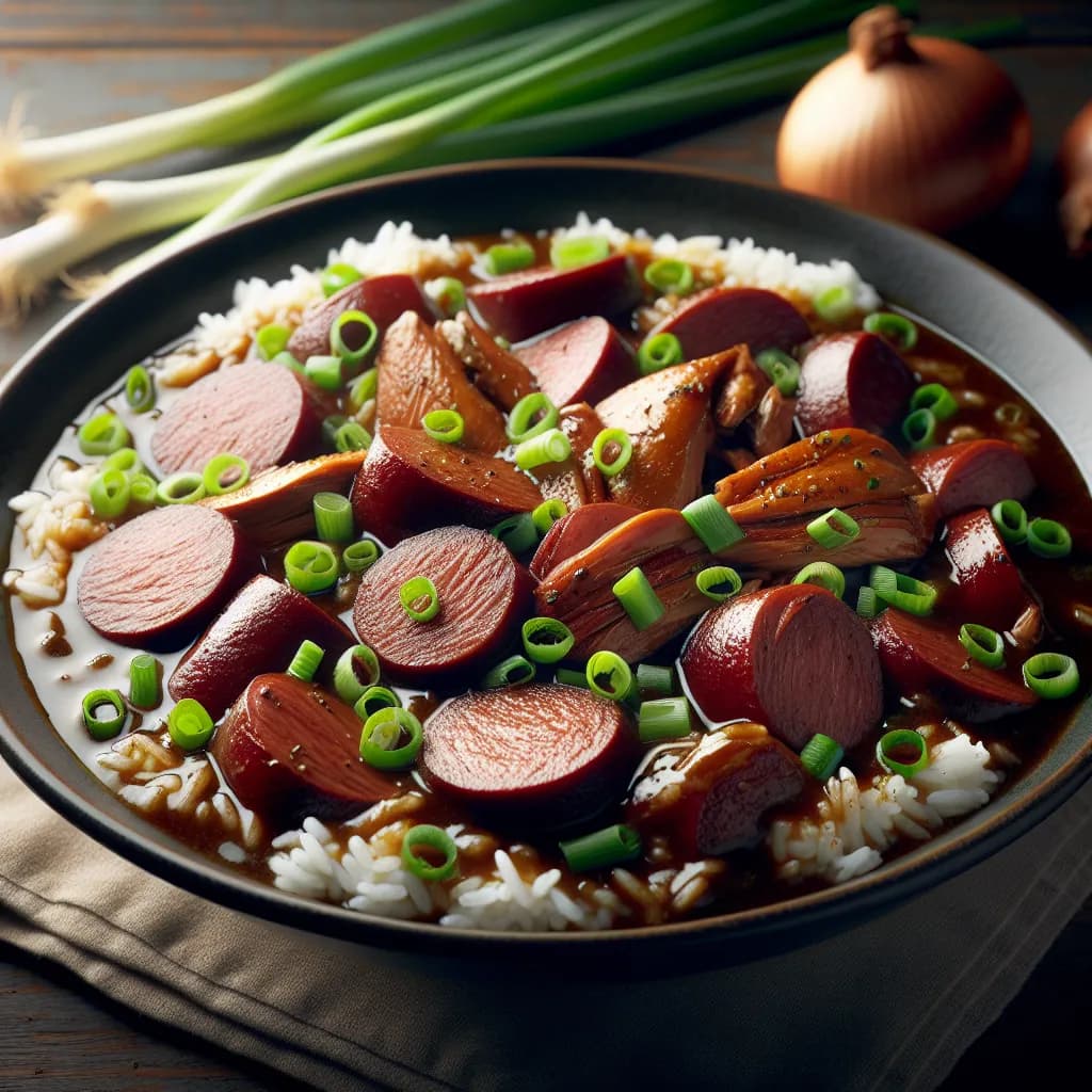 Duck and Andouille Sausage Gumbo