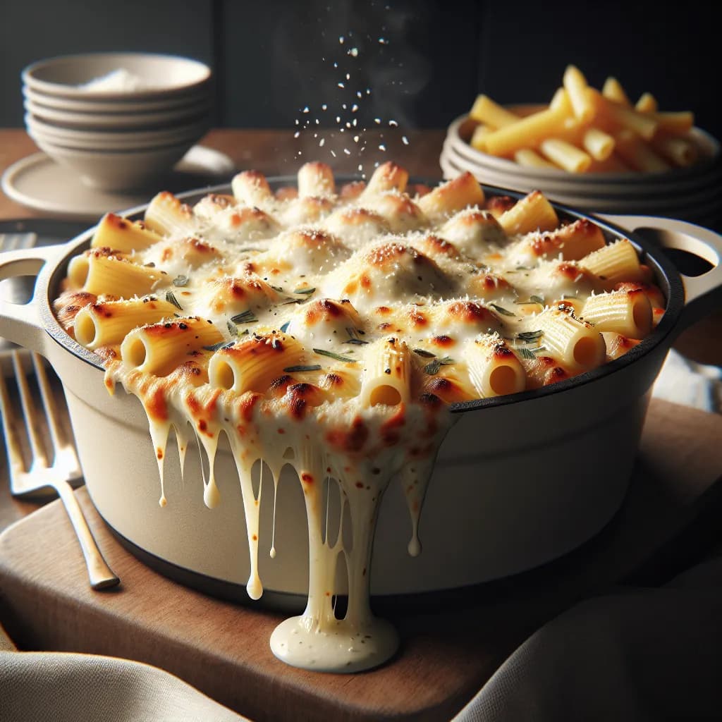 Dutch Oven Baked Ziti