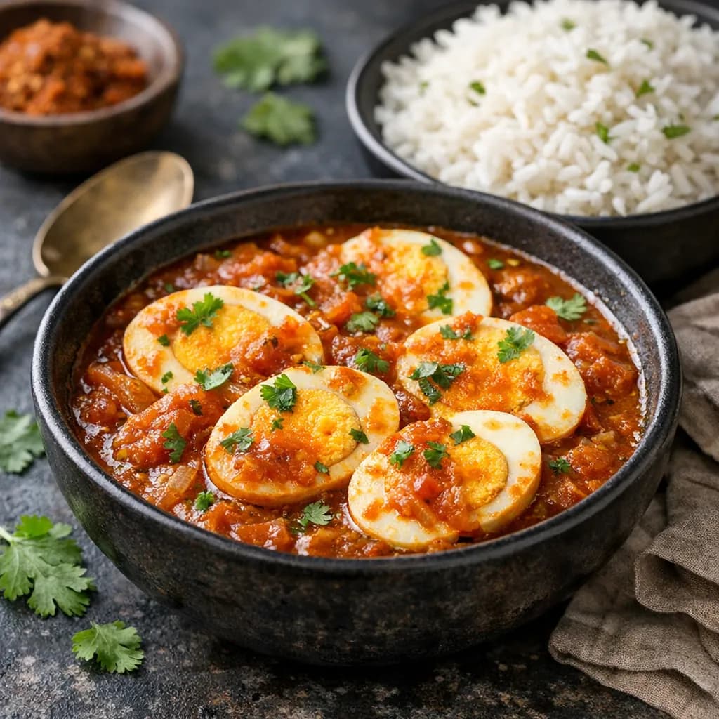 Egg Curry with Tomato and Onion