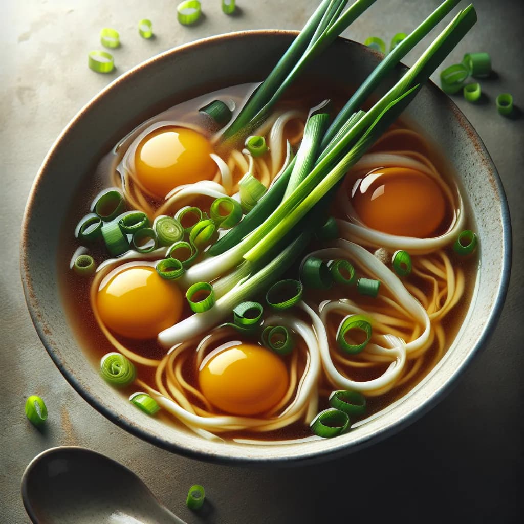 Egg Drop Soup with Spring Onions
