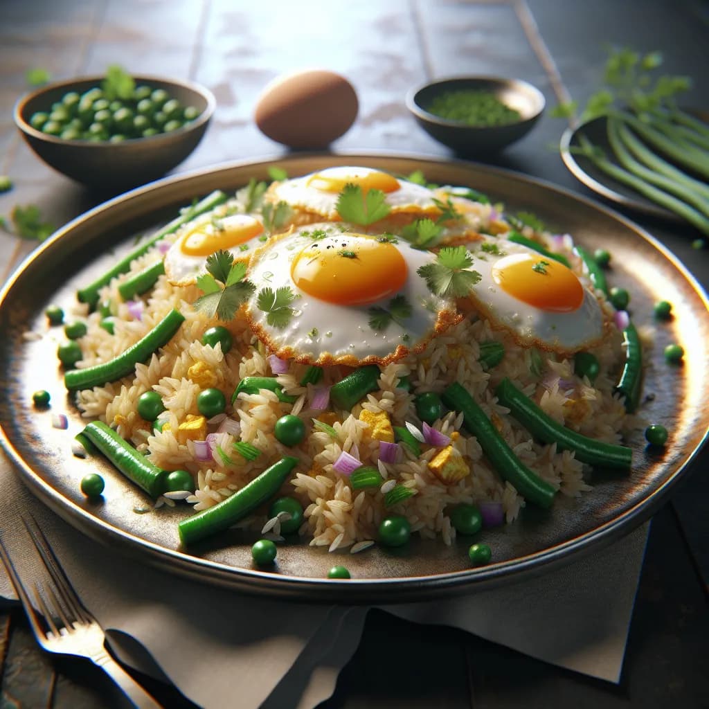 Egg Fried Rice with Vegetables
